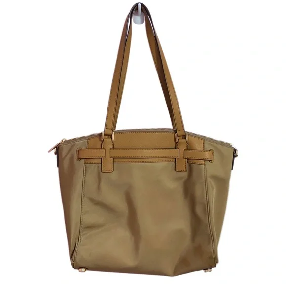 Michael Kors Tan Hamilton Nylon Satchel - Large - Picture 3 of 7
